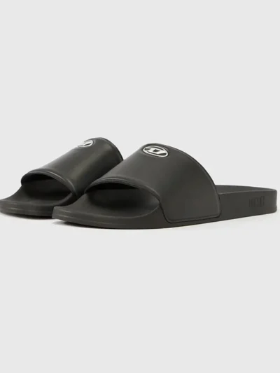 Diesel Sandales de bain -BLACK/SILVER